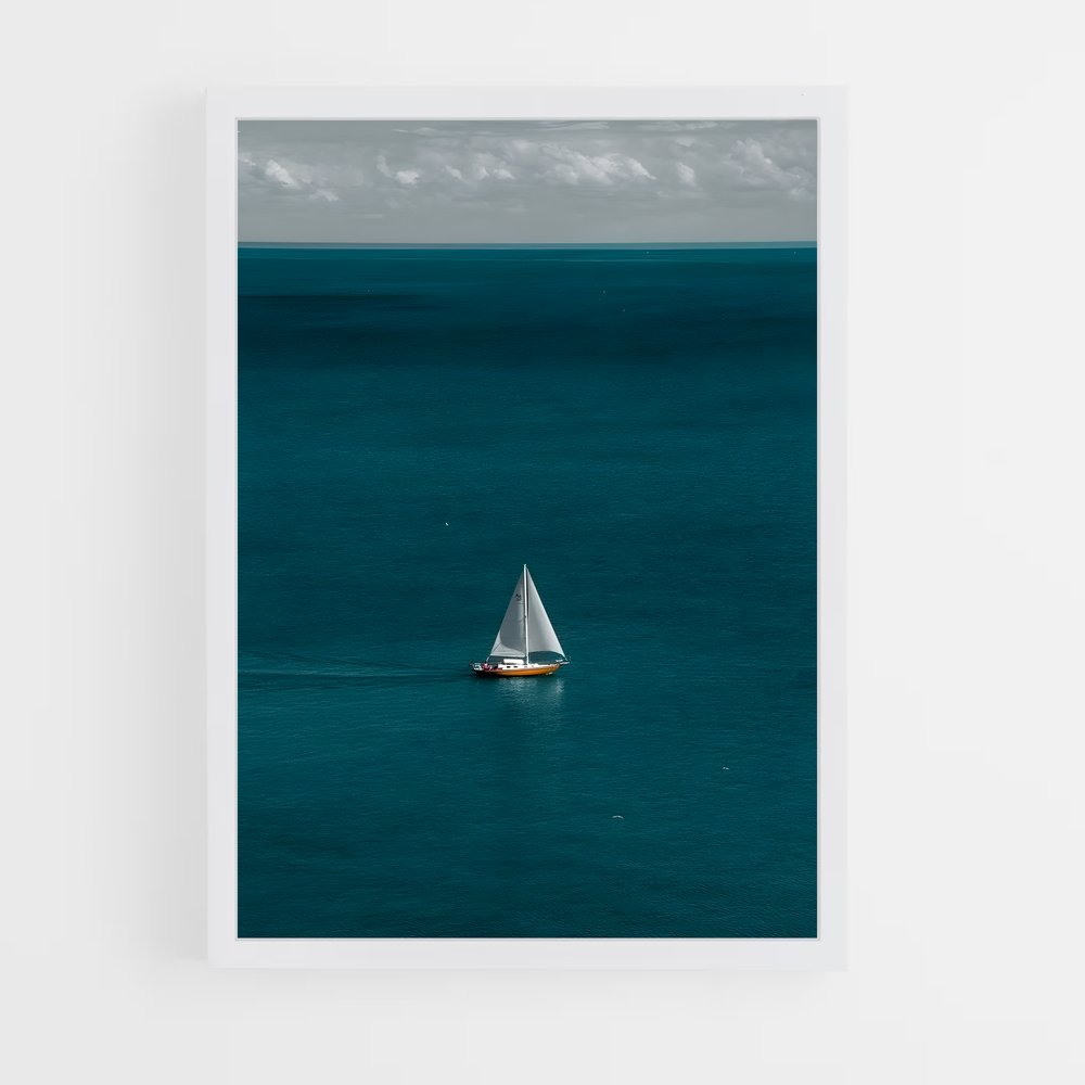 bateaux-9 cadre Blanc