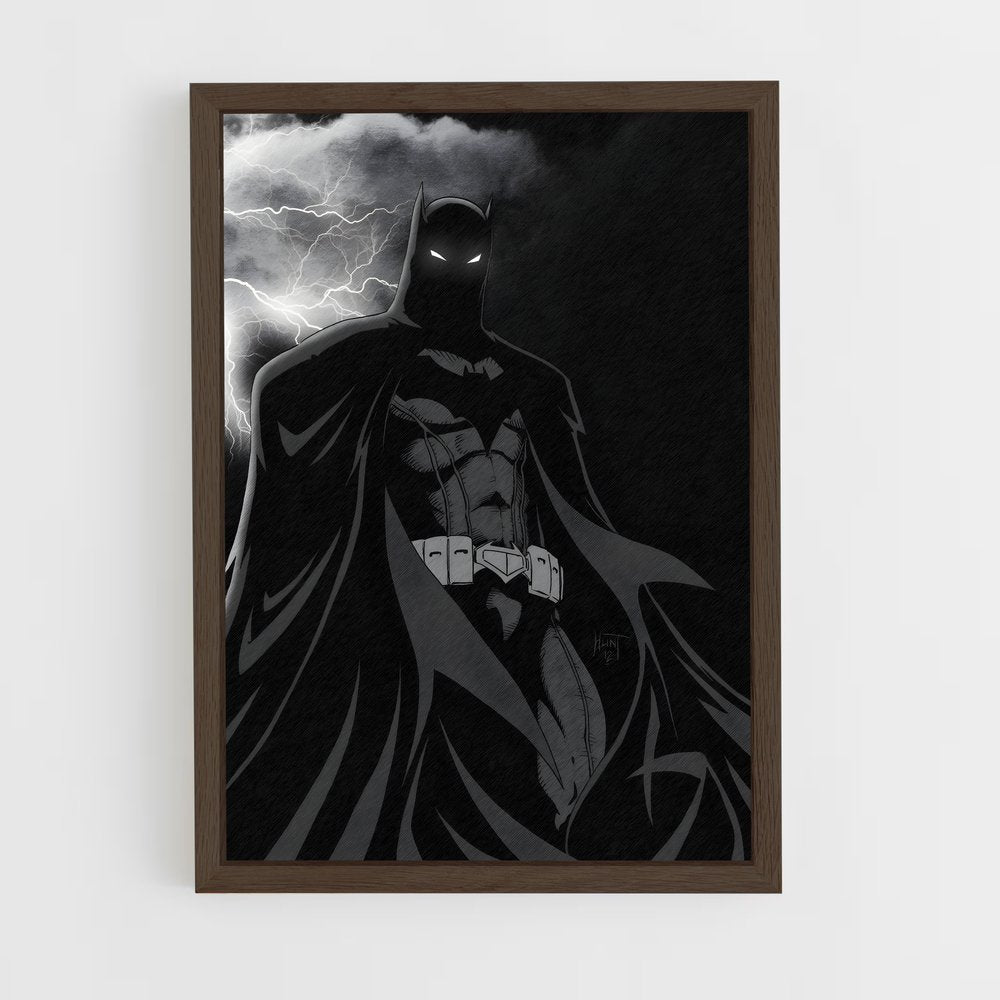 batman-1 cadre Bois foncé