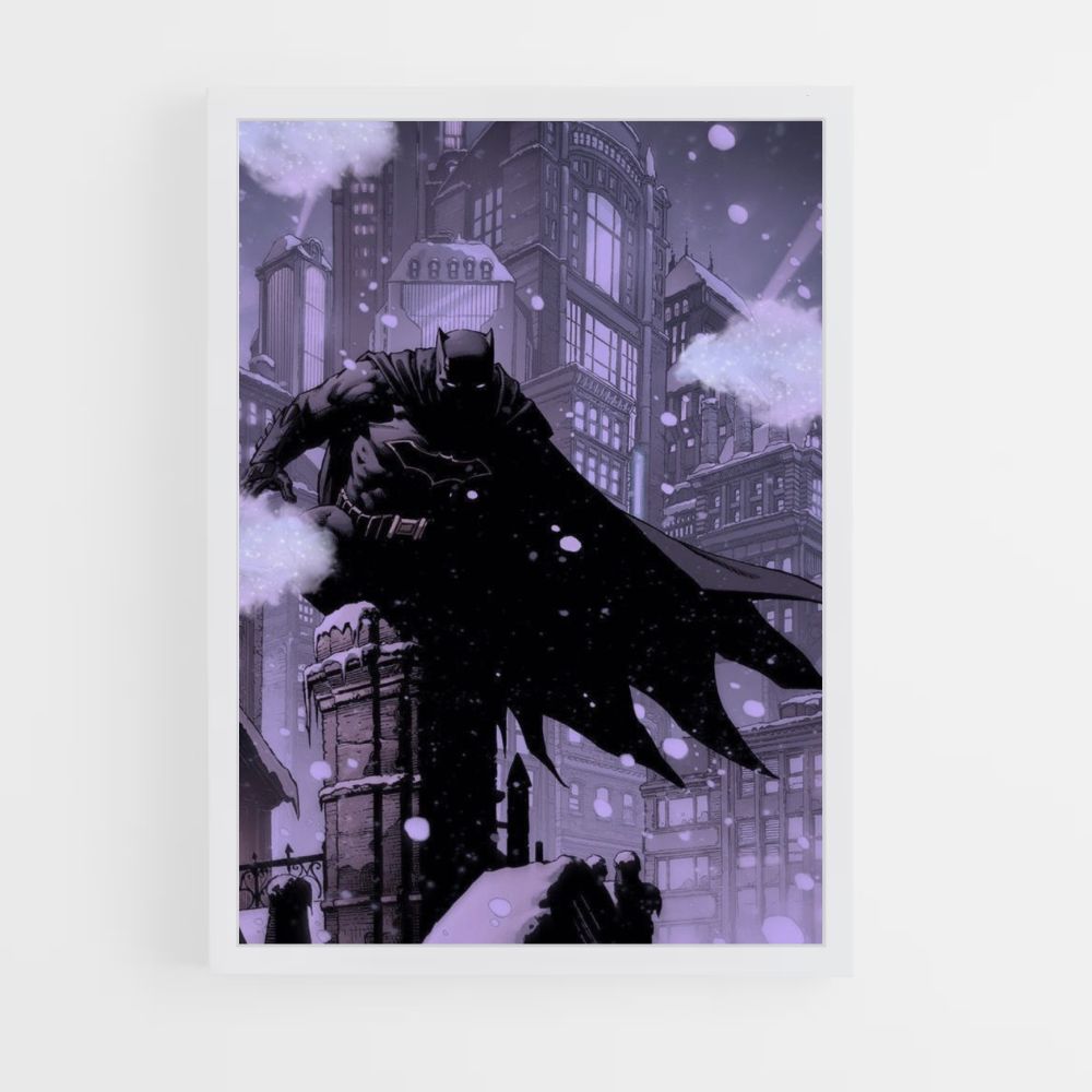 Poster Batman Sneeuw