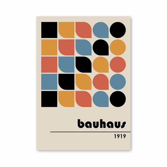 Affiche Bauhaus minimalistisch