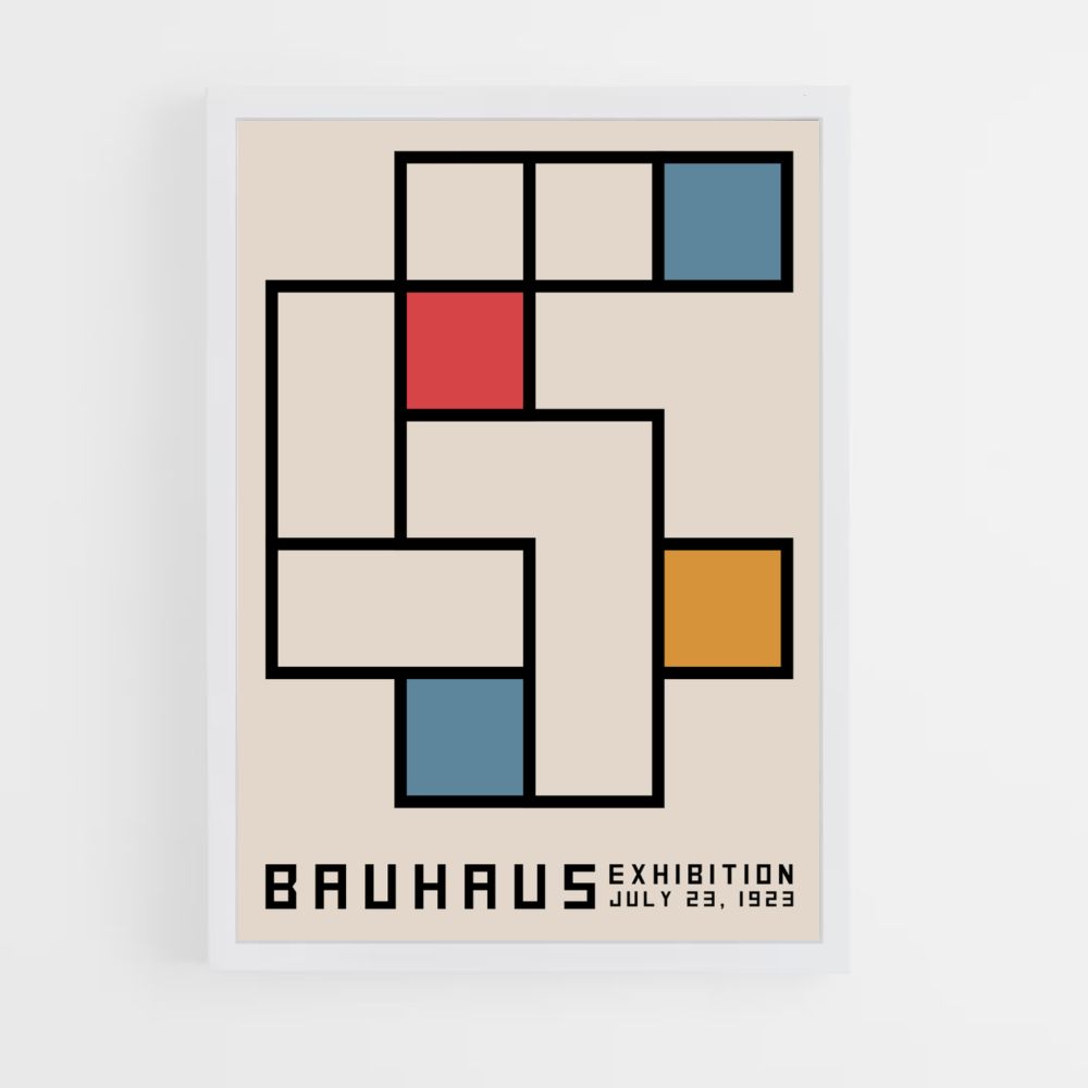 Bauhaus vierkante poster