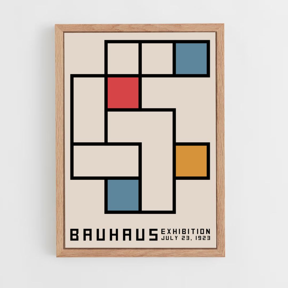 Bauhaus vierkante poster