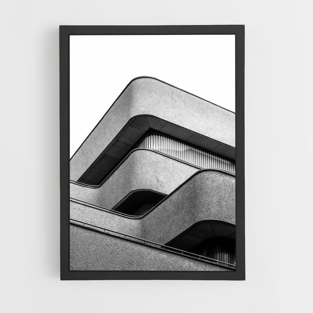 Bauhaus-architectuurposter