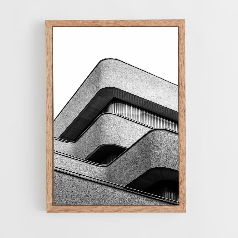 Bauhaus-architectuurposter