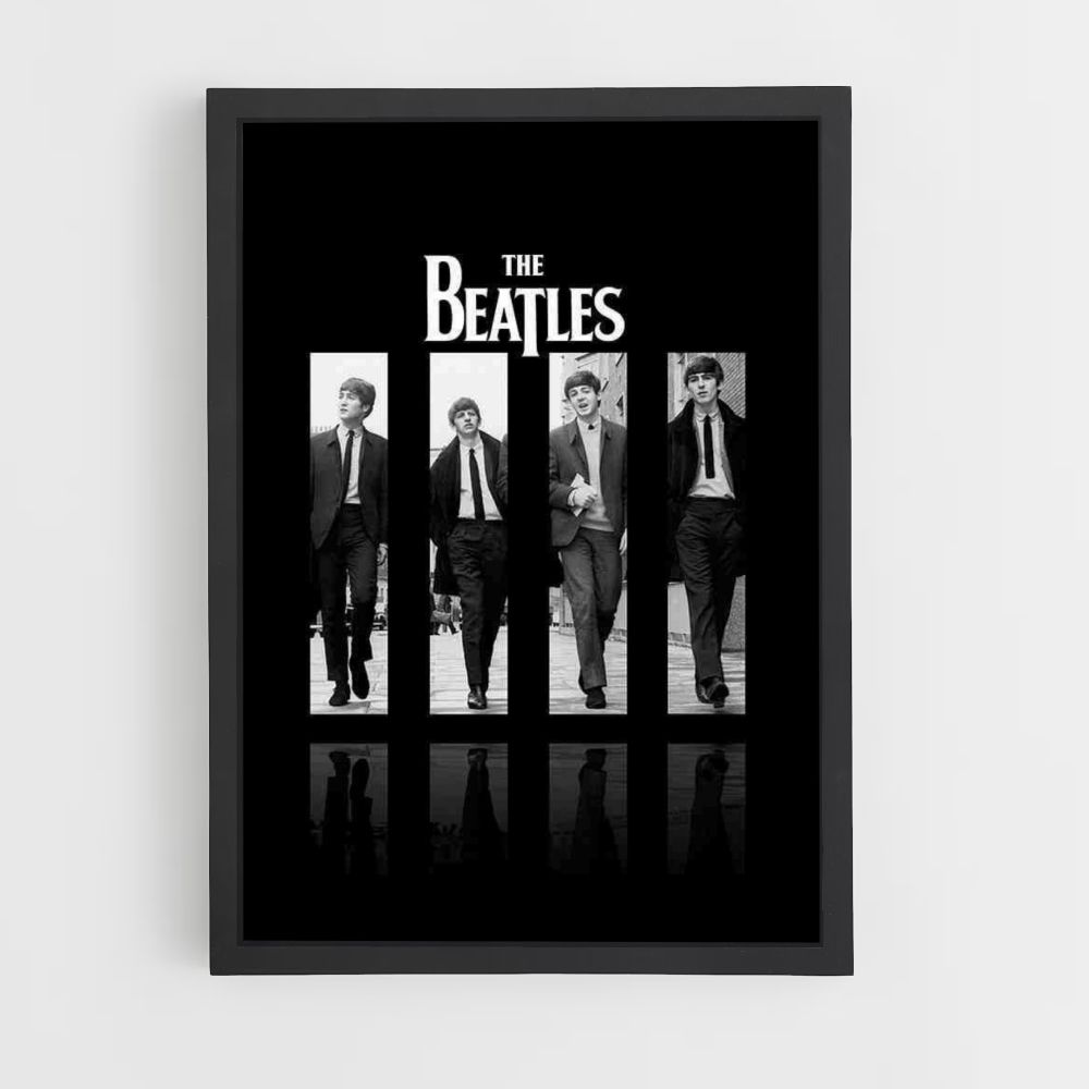 Poster The Beatles zwart en wit