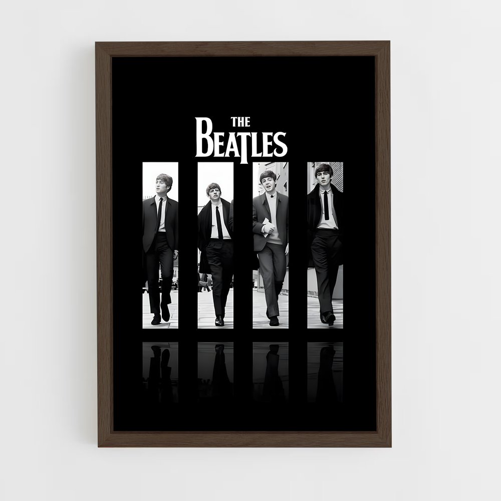 beatles-2 cadre Bois foncé