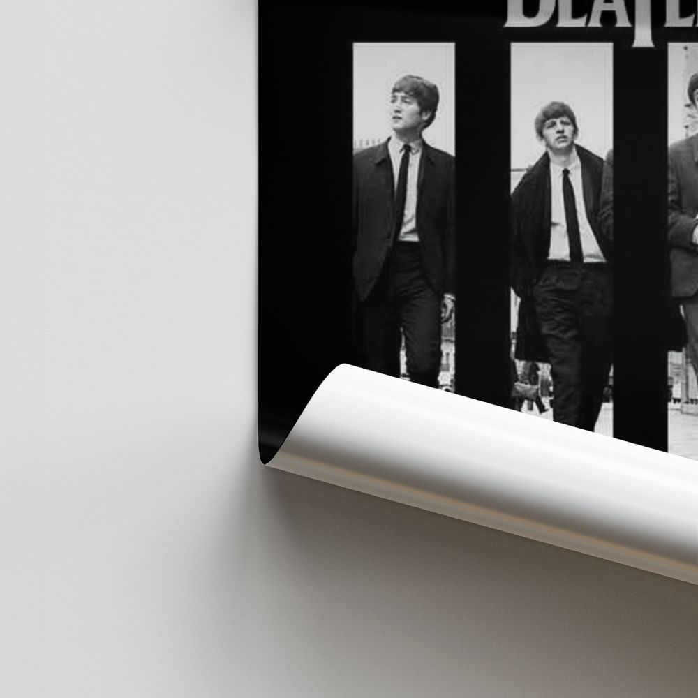 Poster The Beatles zwart en wit