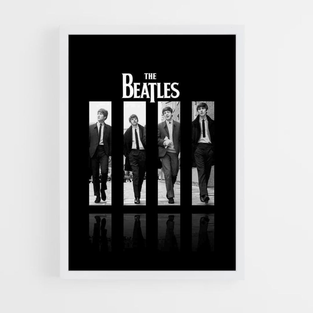 Poster The Beatles zwart en wit