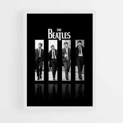 Poster The Beatles zwart en wit