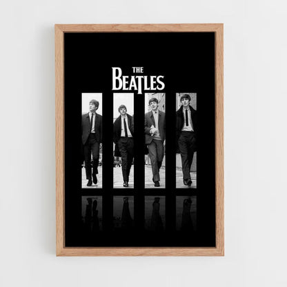 Poster The Beatles zwart en wit