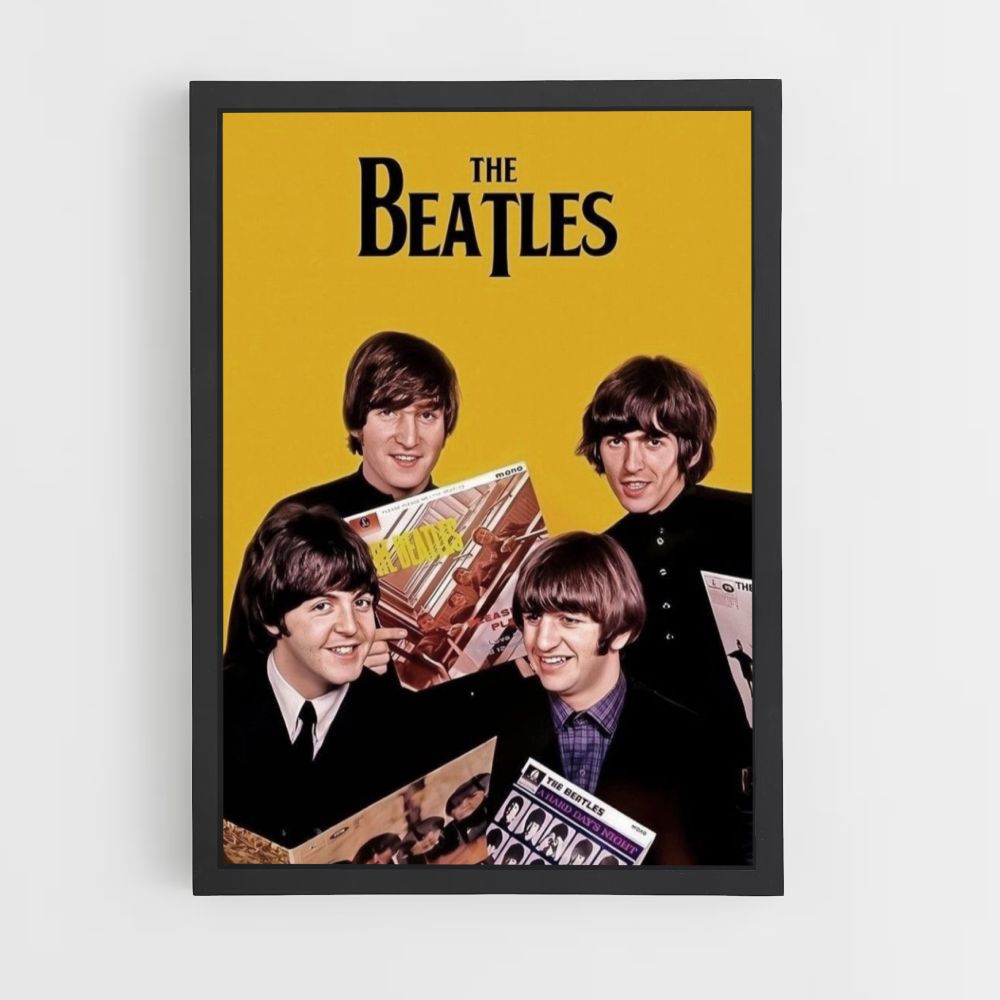 Affiche The Beatles Geel