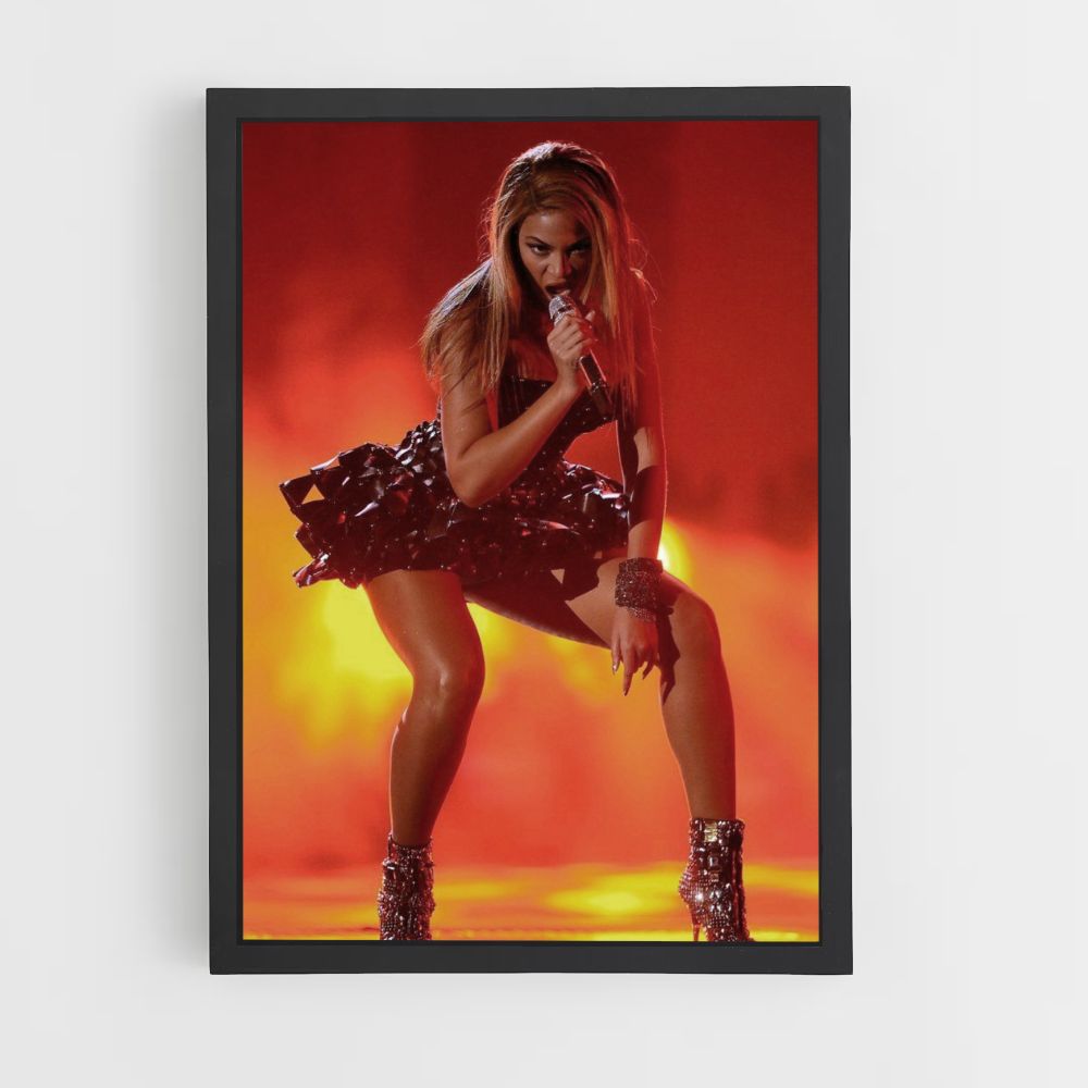 Affiche Vuur Beyoncé