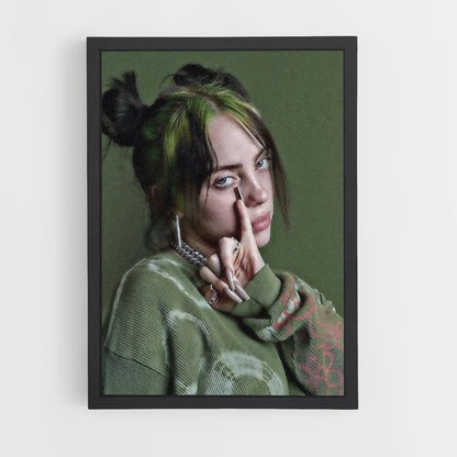 Poster Billie Eilish Groen