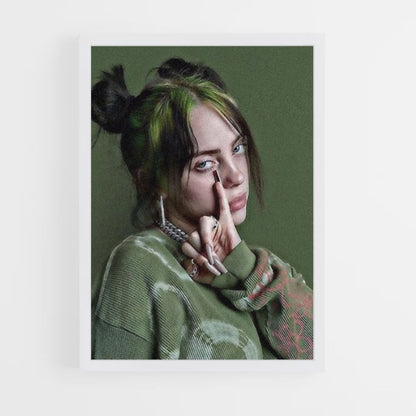 Poster Billie Eilish Groen