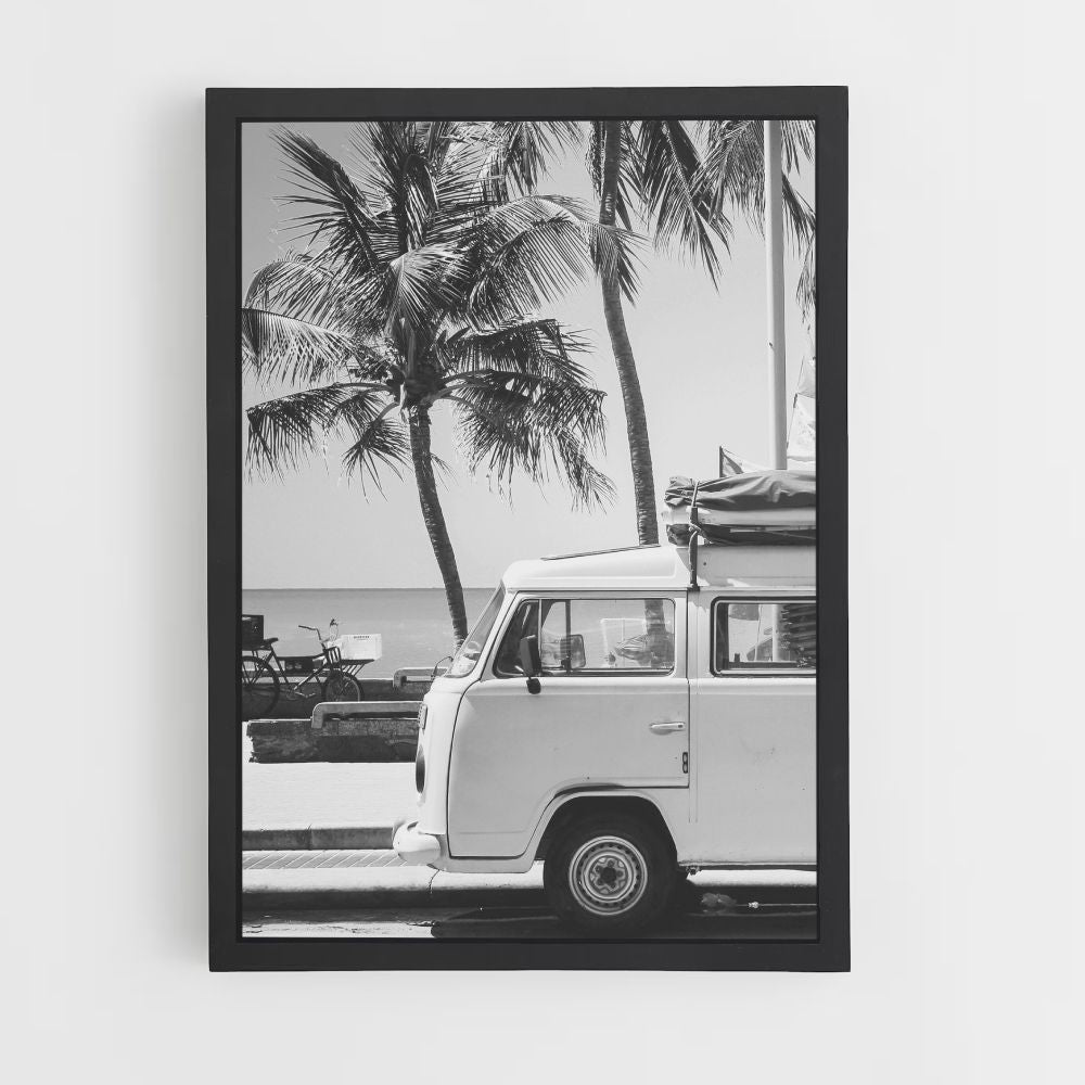 Poster Zwart-wit Miami