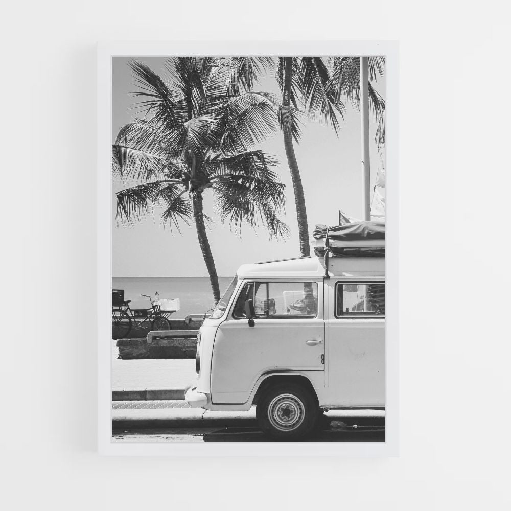 Poster Zwart-wit Miami