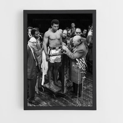 Poster Zwart-wit Mohamed Ali