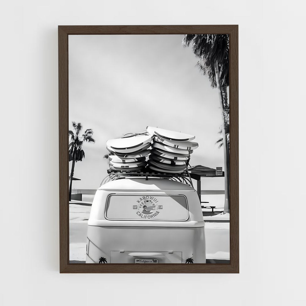 black-and-white-16 cadre Bois foncé