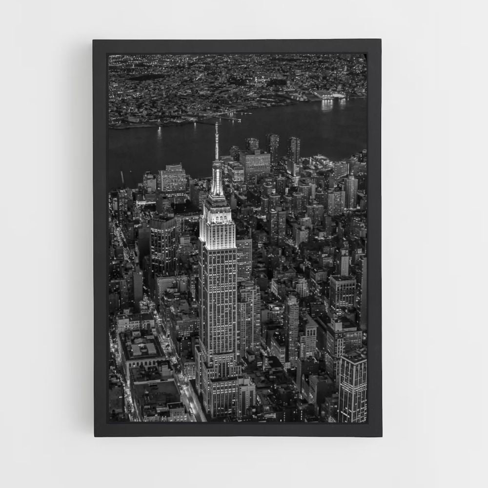 Poster Zwart-witte toren