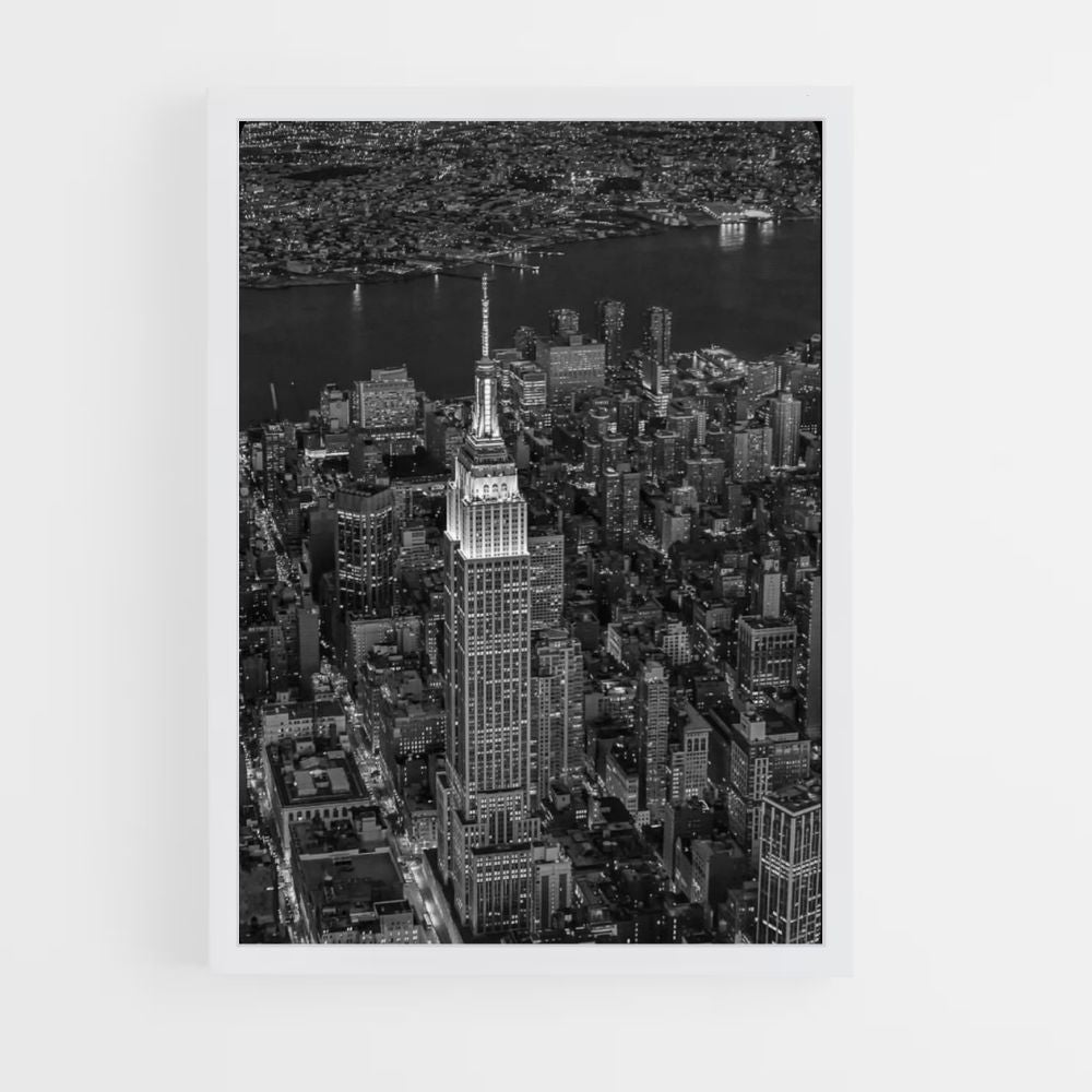 Poster Zwart-witte toren