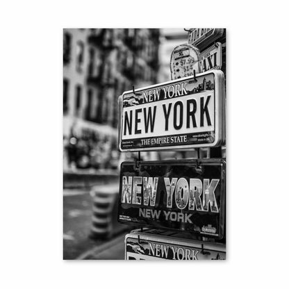 Poster Zwart-wit New York