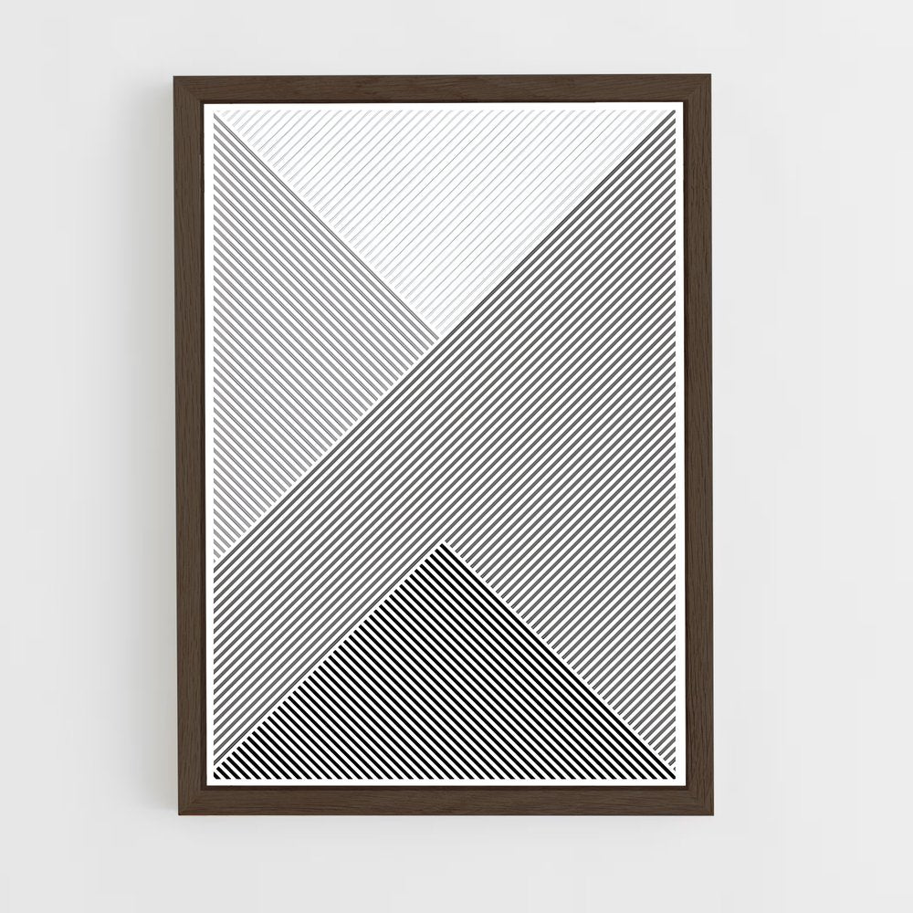 black-and-white-6 cadre Bois foncé