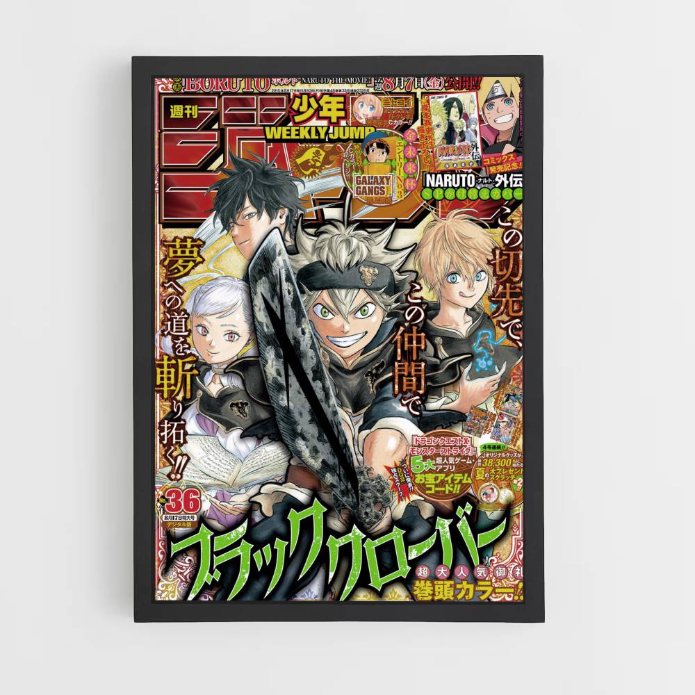 Poster Black Clover wekelijkse sprong