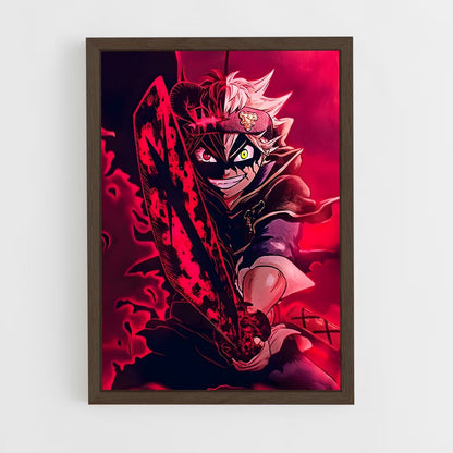 black-clover-15 cadre Bois foncé