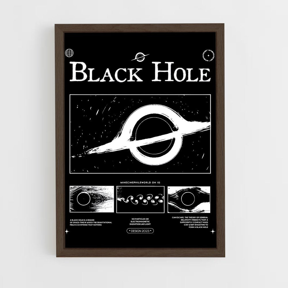 black-hole-2 cadre Bois foncé