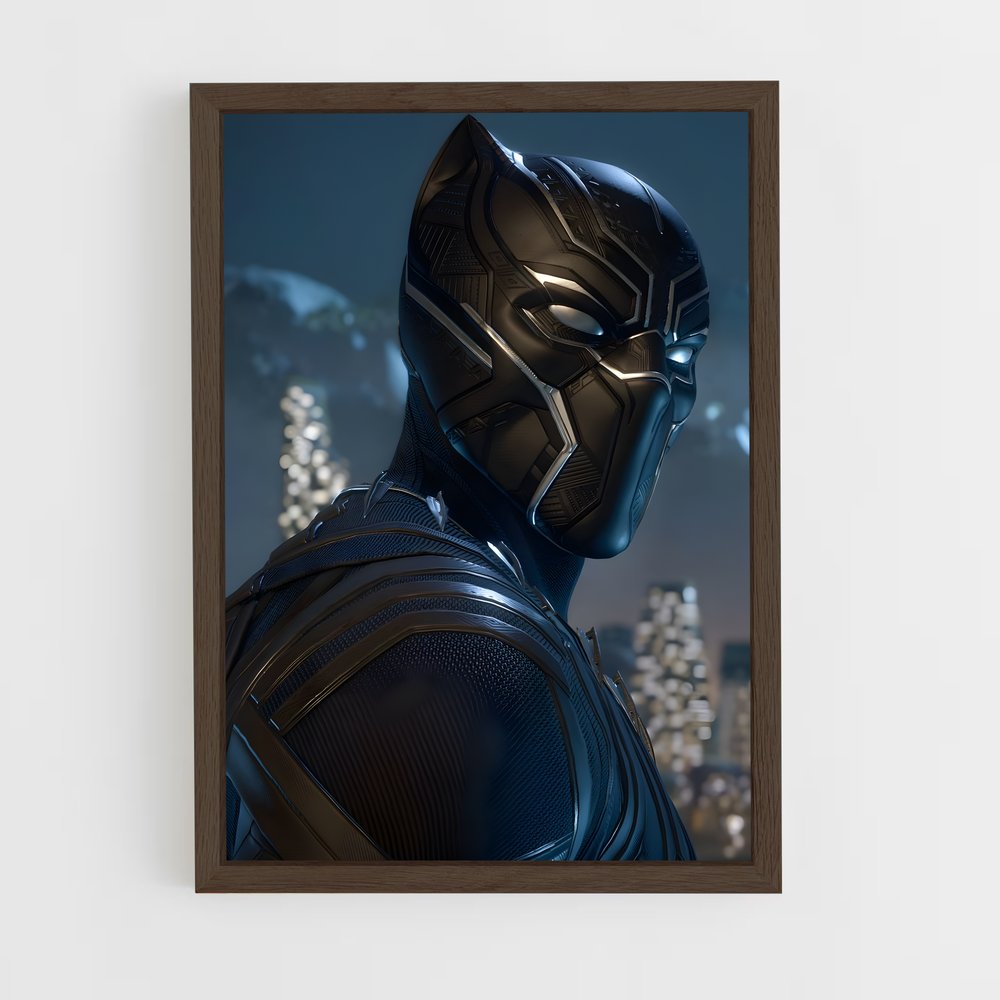 black-panther-9 cadre Bois foncé
