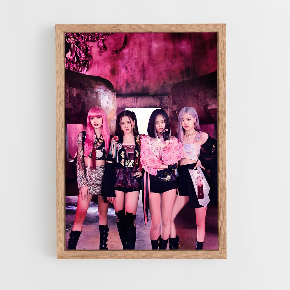 blackpink-2 cadre Bois clair
