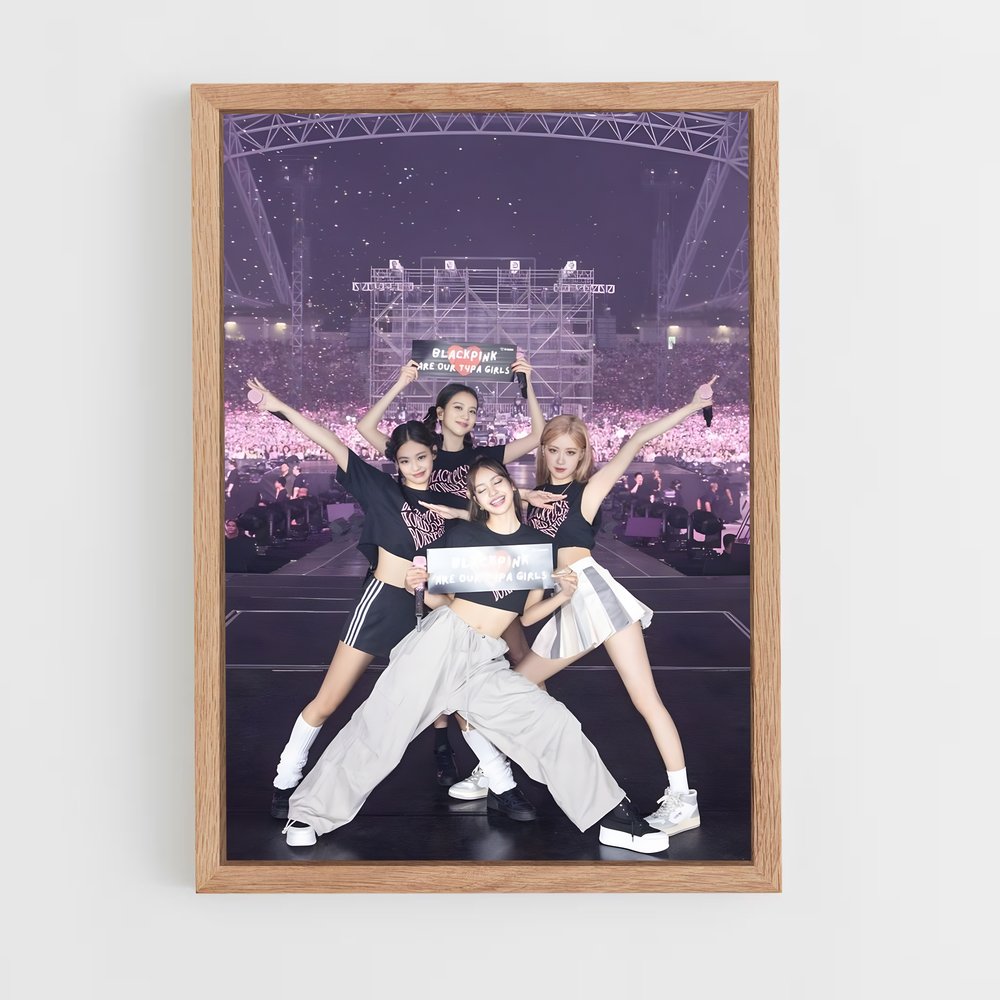 blackpink-7 cadre Bois clair
