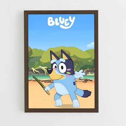 bluey-1 cadre Bois foncé