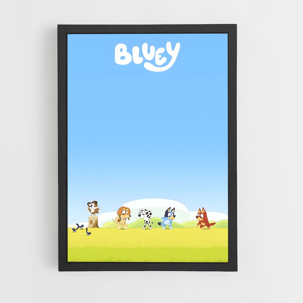 bluey-10 cadre Noir