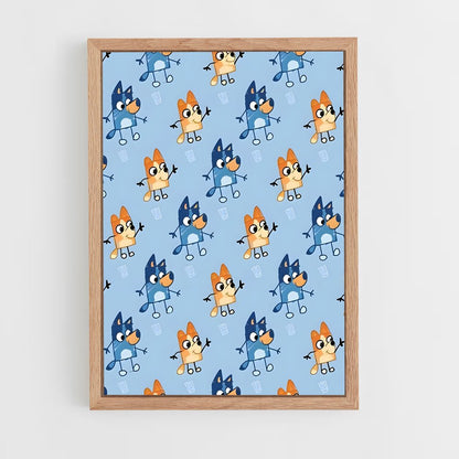 bluey-17 cadre Bois clair