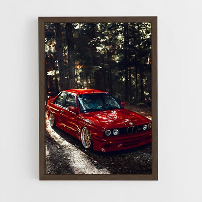 bmw-8 cadre Bois foncé