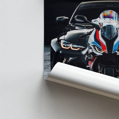 Affiche BMW Auto Moto