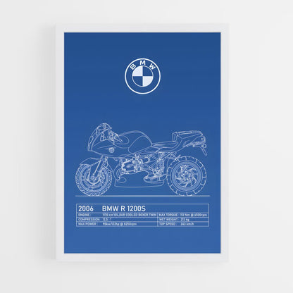 bmw-moto-6 cadre Blanc