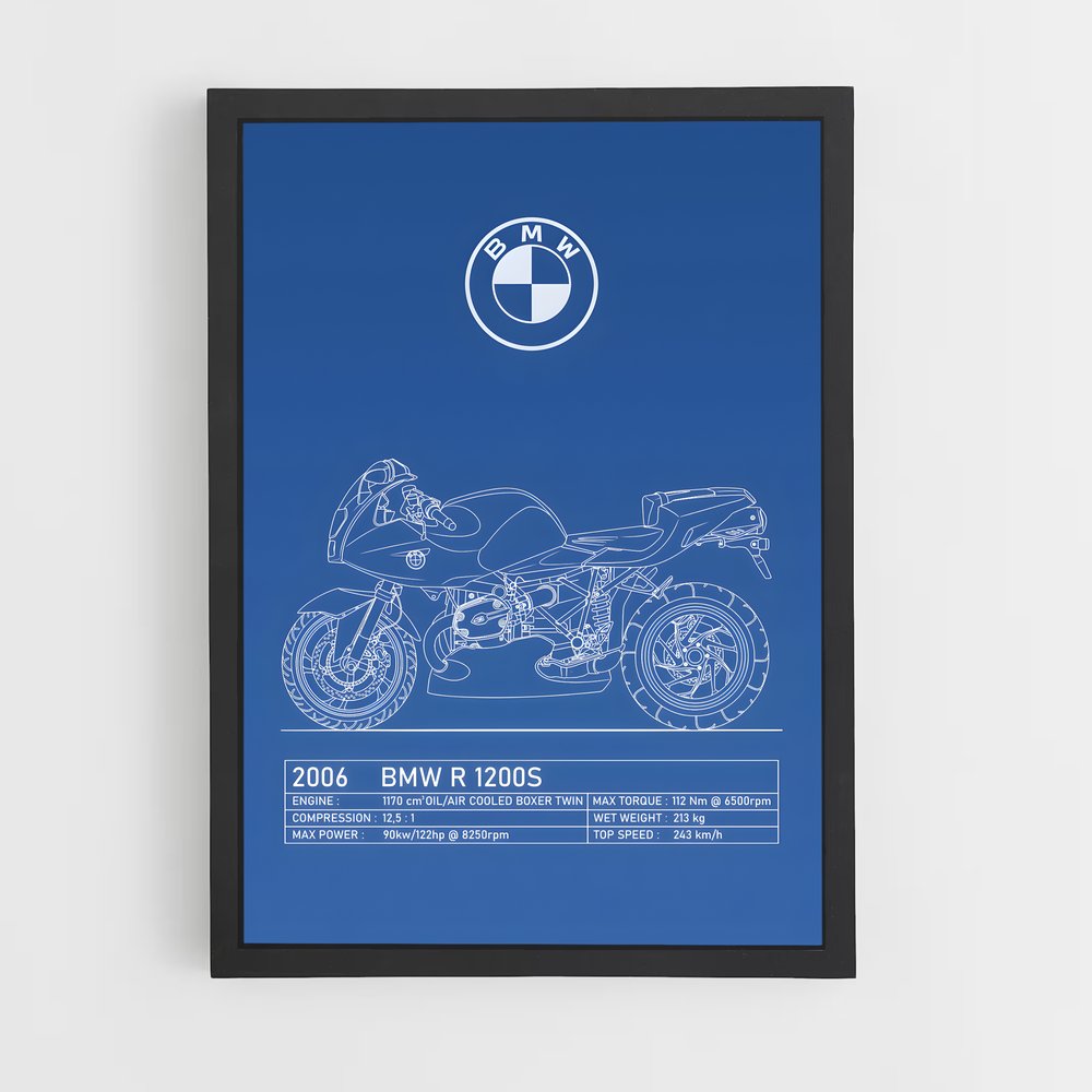 bmw-moto-6 cadre Noir