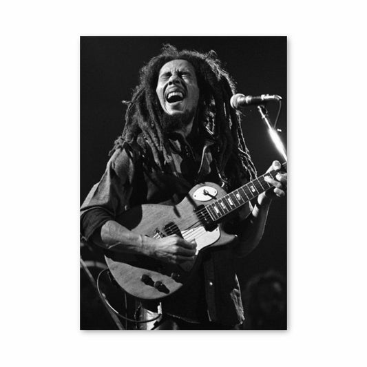 Poster Bob Marley Zwart en Wit