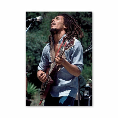 Affiche Bob Marley zingt