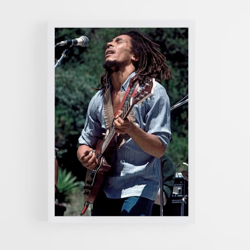 Affiche Bob Marley zingt