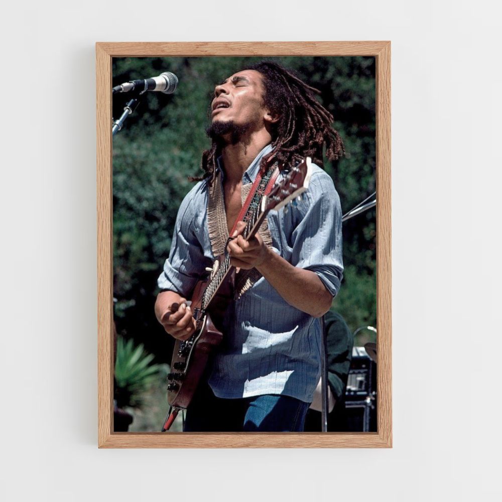 Affiche Bob Marley zingt