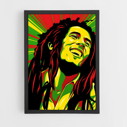 bob-marley-7 cadre Noir