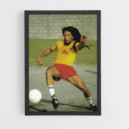 Poster Bob Marley voetbal