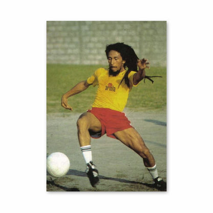 Poster Bob Marley voetbal