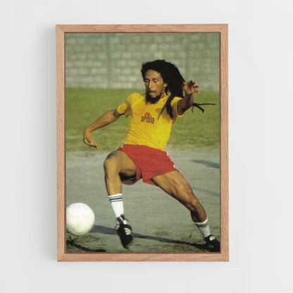 Poster Bob Marley voetbal