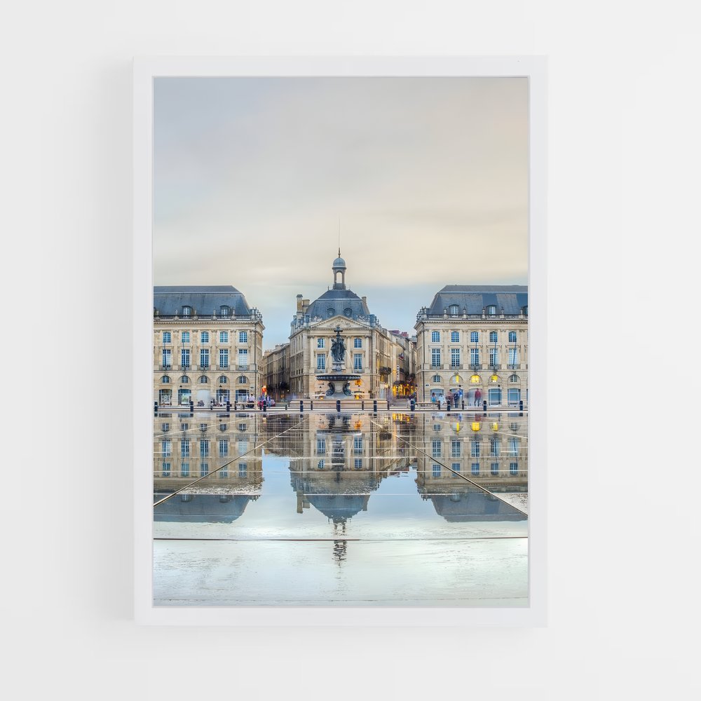 bordeaux-6 cadre Blanc