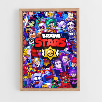brawl-star-1 cadre Bois clair