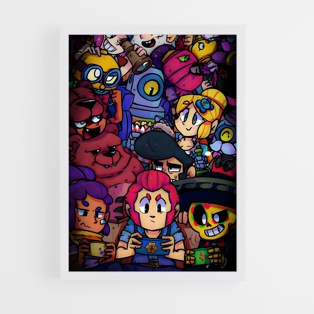 brawl-stars-21 cadre Blanc